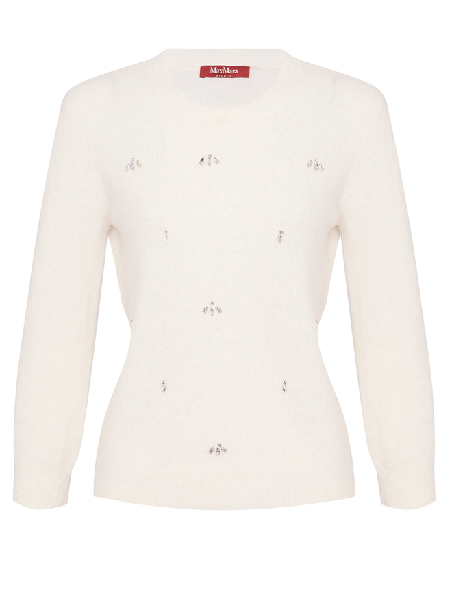 Max Mara Джемпер с аппликацией