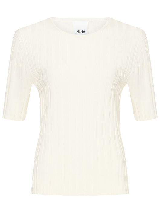 Allude Трикотажный топ в крупный рубчик