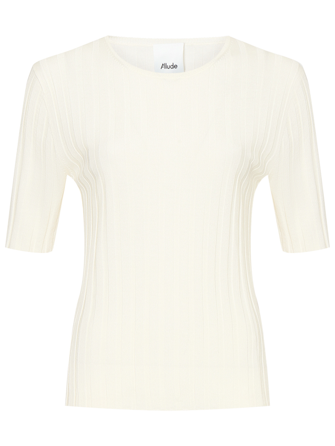 Allude Трикотажный топ в крупный рубчик
