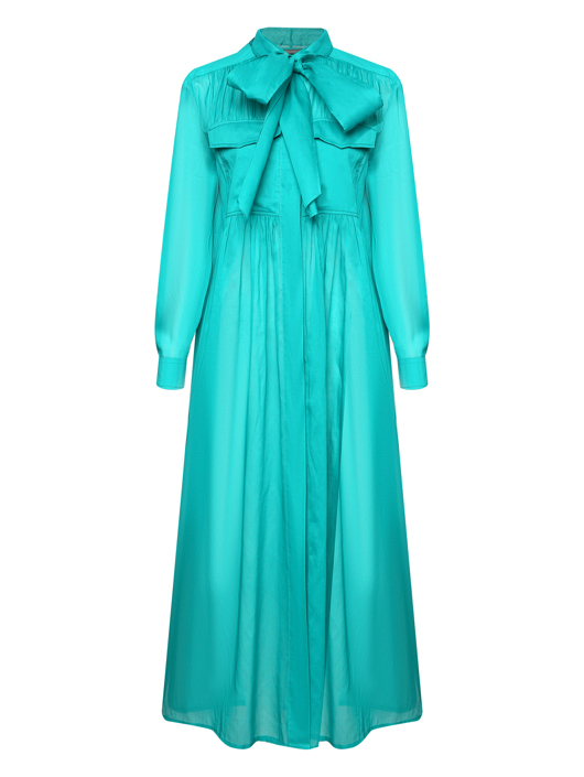 Alberta Ferretti Платье-рубашка из хлопка