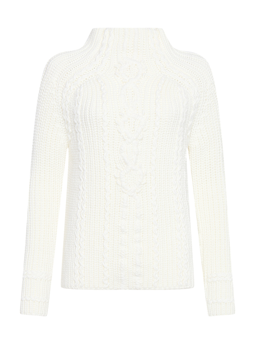 Ermanno Scervino Свитер из шерсти крупной вязки