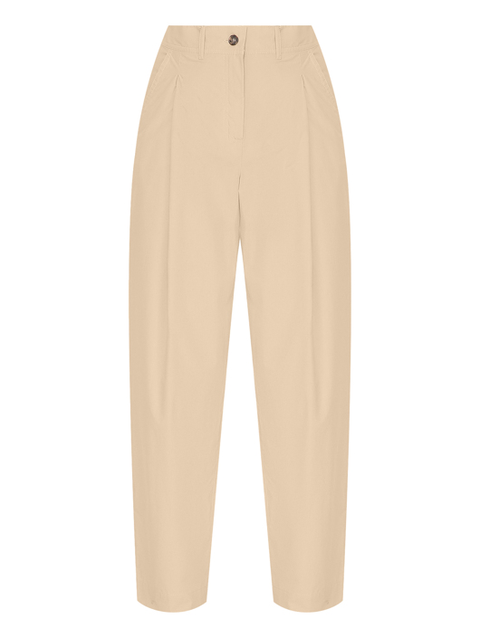 Weekend Max Mara Брюки из хлопка с защипами