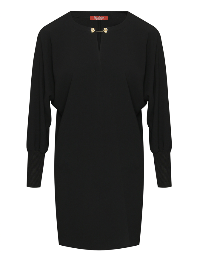 Max Mara Однотонное платье-мини свободного кроя