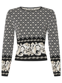 Alberta Ferretti Трикотажный джемпер с узором