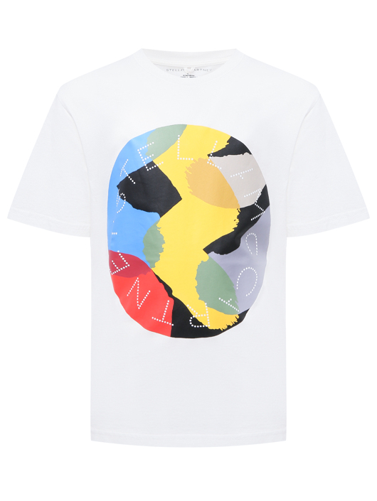 Stella McCartney kids Футболка из хлопка с ярким принтом