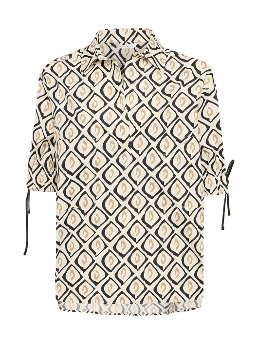 Max Mara Блуза из хлопка с узором