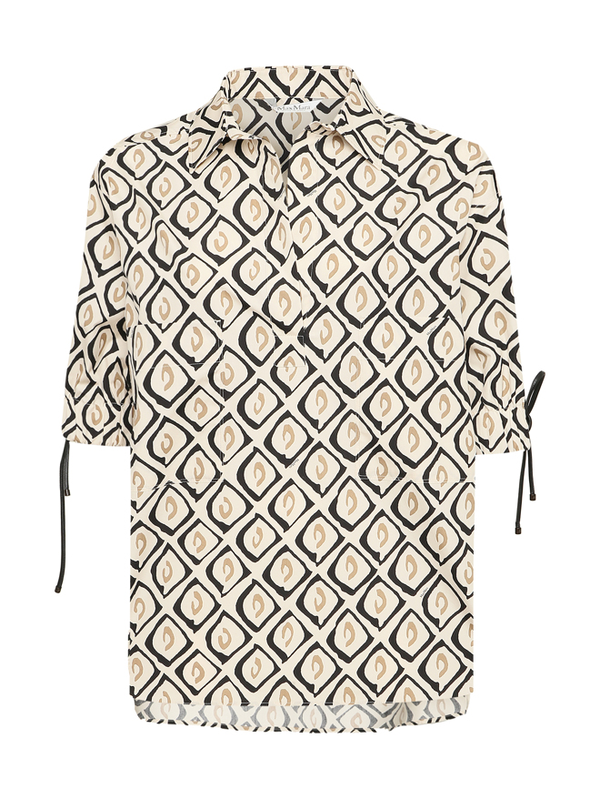 Max Mara Блуза из хлопка с узором