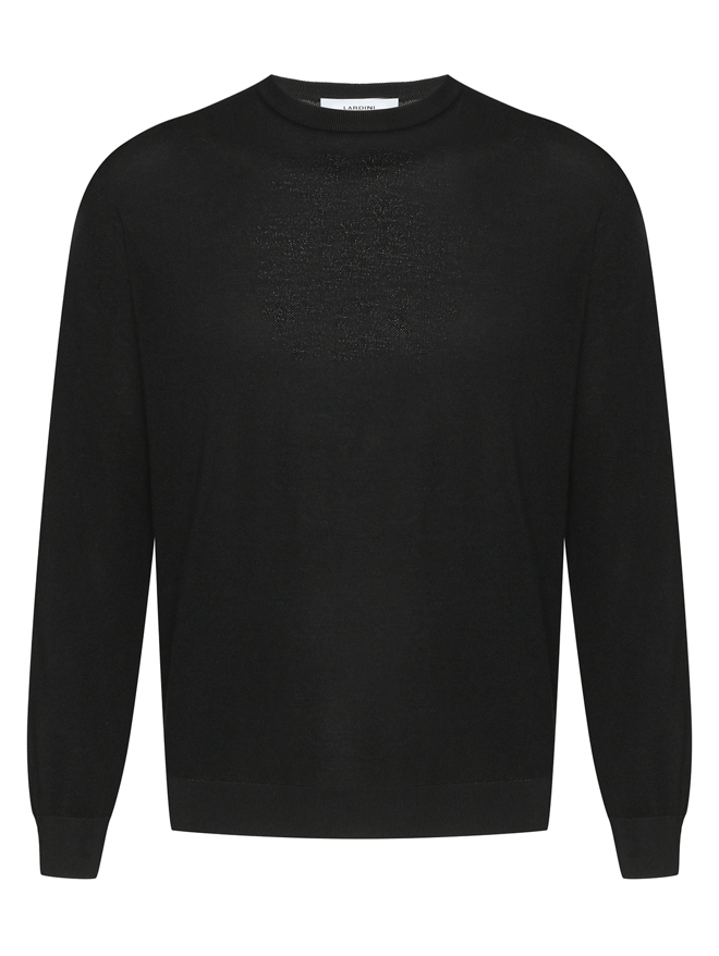 LARDINI Джемпер из хлопка с круглым вырезом
