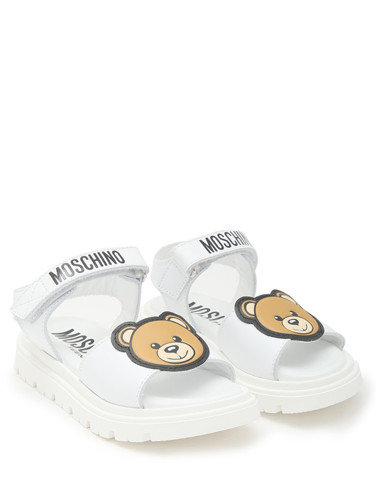 Moschino Сандалии из кожи на липучке
