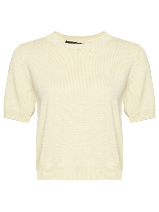 Weekend Max Mara Джемпер из хлопка с короткими рукавами