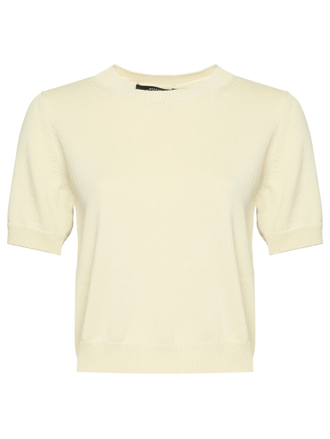 Weekend Max Mara Джемпер из хлопка с короткими рукавами