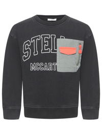 Stella McCartney kids Толстовка из хлопка с карманом