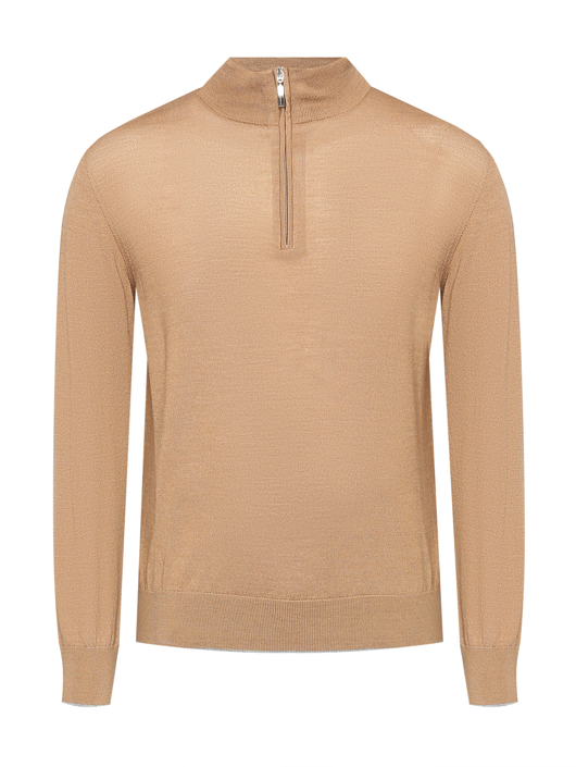 Doriani Cashmere Кардиган с замком воротником из шерсти и шелка