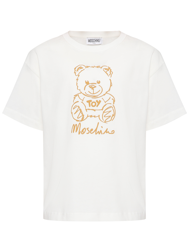 Moschino Футболка из хлопка с принтом
