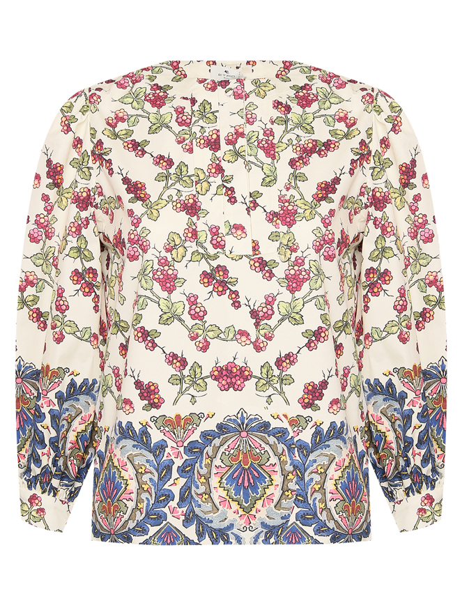 Etro Блуза свободного кроя с цветочным узором