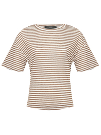 Weekend Max Mara Футболка из льна в полоску