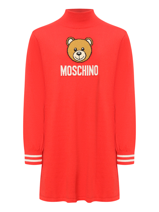 Moschino Платье из хлопка с рисунком