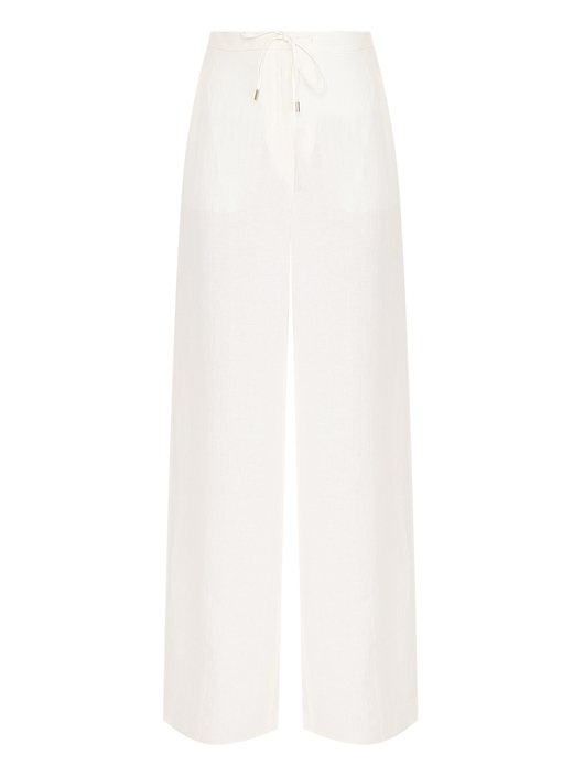 Max Mara Брюки из льна с карманами