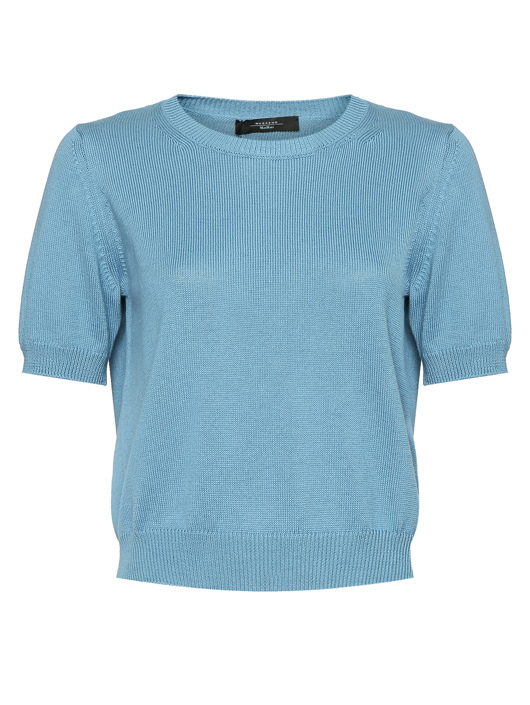 Weekend Max Mara Джемпер из хлопка с короткими рукавами
