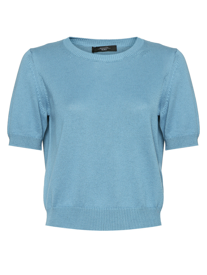 Weekend Max Mara Джемпер из хлопка с короткими рукавами