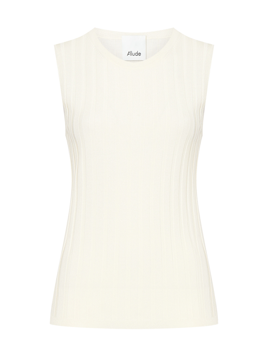 Allude Трикотажный топ без рукавов