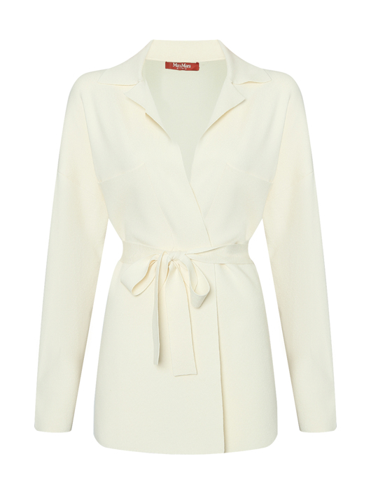 Max Mara Трикотажный кардиган с поясом