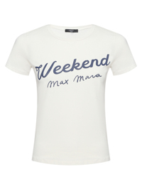 Weekend Max Mara Футболка из хлопка с принтом