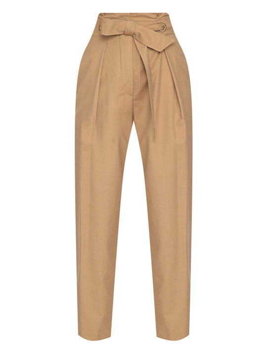 Max Mara Брюки из хлопка с поясом