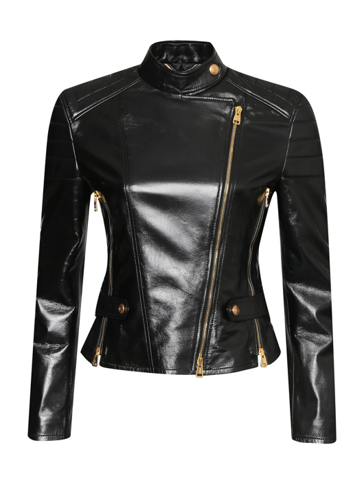 Ermanno Scervino Куртка из кожи на молнии