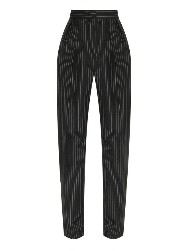 Max Mara Брюки из шерсти в полоску