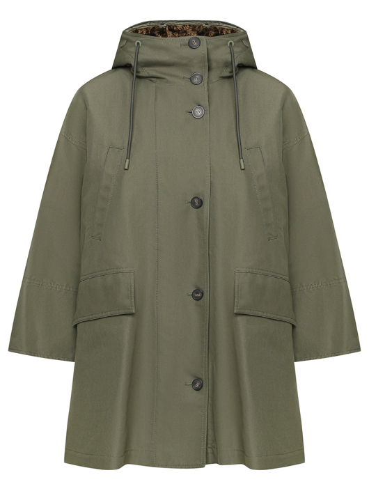 Weekend Max Mara Парка с меховым капюшоном