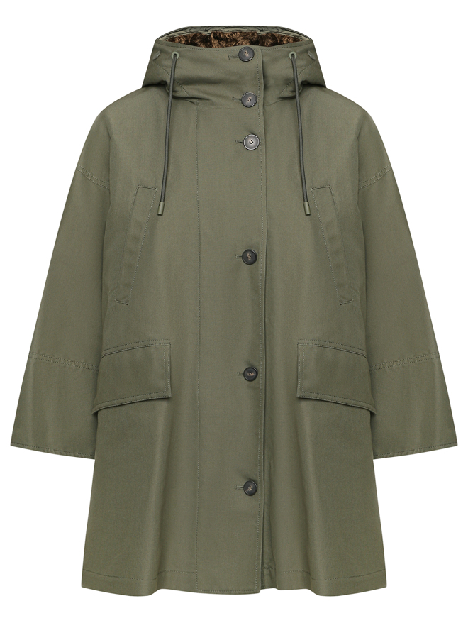 Weekend Max Mara Парка с меховым капюшоном