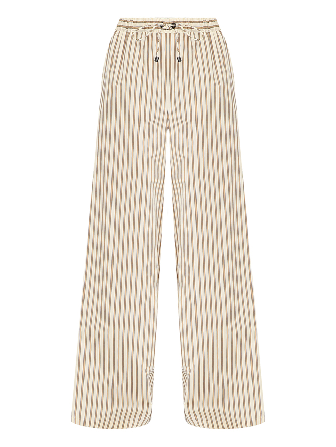 Max Mara Брюки из хлопка в полоску
