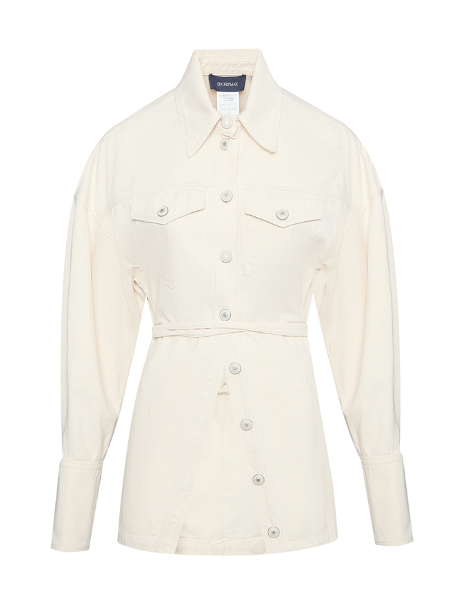 Sportmax Джинсовая рубашка из хлопка
