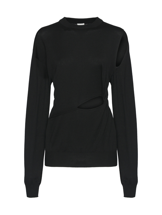 Sportmax Джемпер из шерсти с вырезами