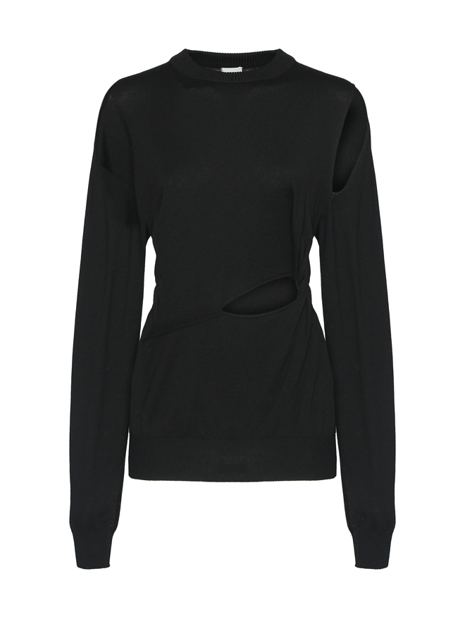 Sportmax Джемпер из шерсти с вырезами