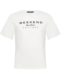 Weekend Max Mara Футболка из хлопка с логотипом