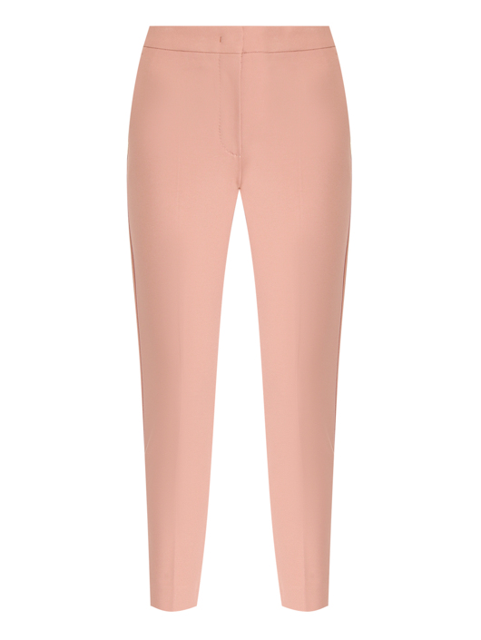 Max Mara Брюки однотонные из вискозы со стрелками