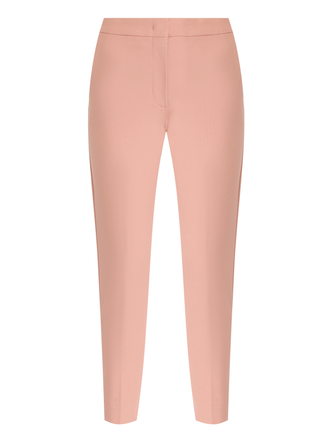 Max Mara Брюки однотонные из вискозы со стрелками