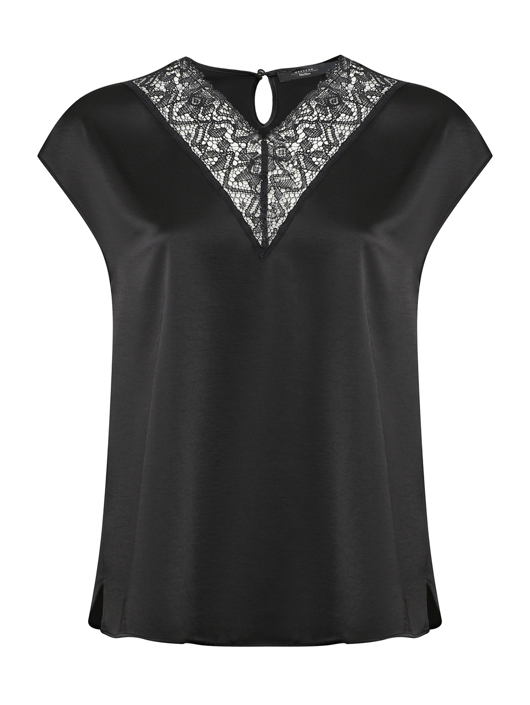 Weekend Max Mara Топ с кружевом без рукавов