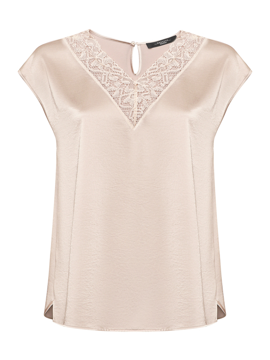 Weekend Max Mara Топ с кружевом без рукавов