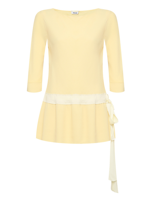 Moschino Блуза из вискозы с баской