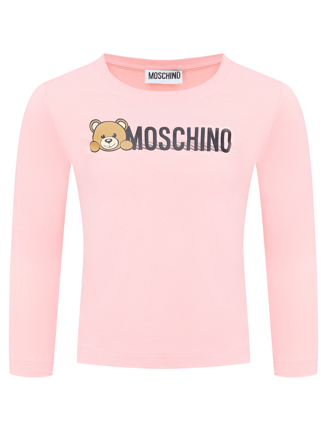 Moschino Лонгслив из хлопка с принтом