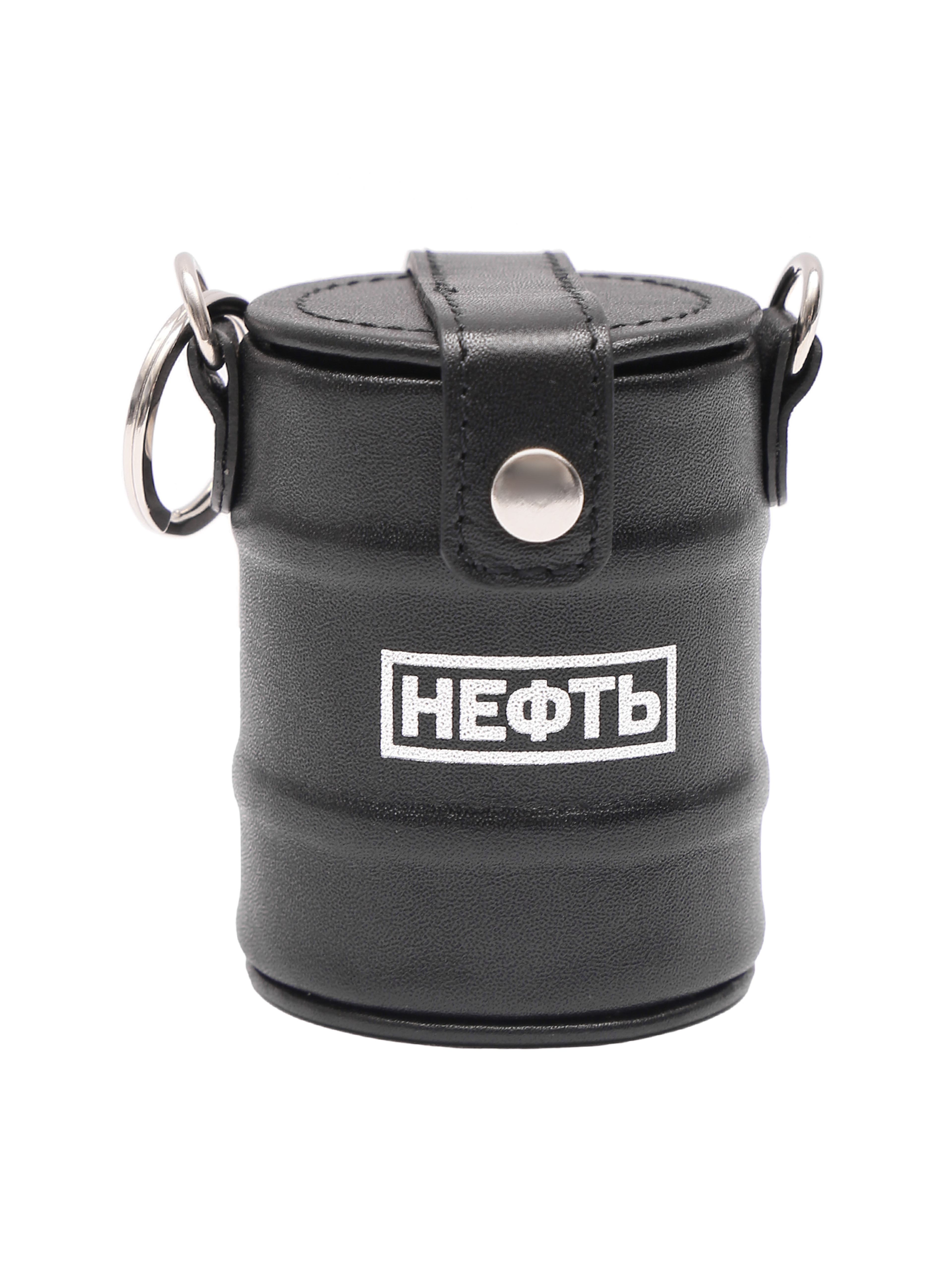 Брелок из кожи однотонный