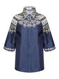 Etro Блуза из шелка с узором