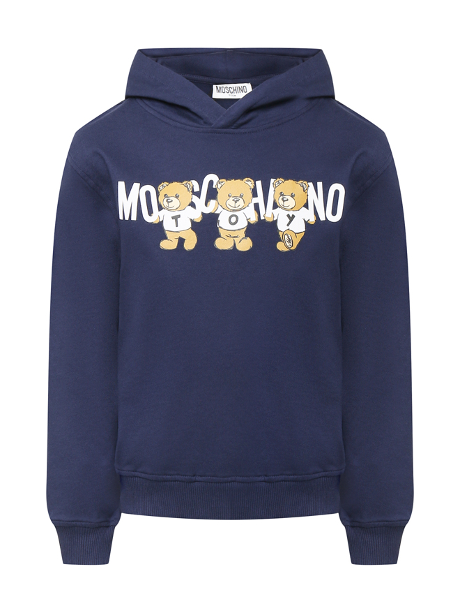 Moschino Толстовка из хлопка с принтом