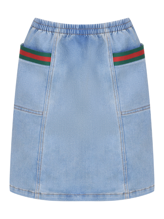 Gucci Джинсовая юбка с карманами
