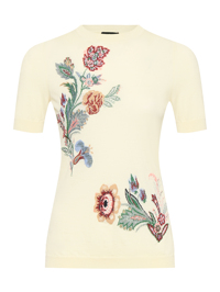 Etro Джемпер с короткими рукавами и вышивкой