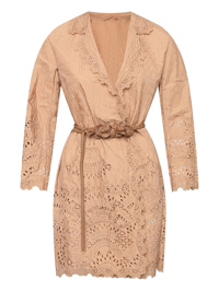 Ermanno Scervino Плащ из хлопка с поясом