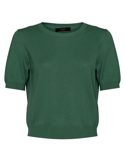 Weekend Max Mara Джемпер из хлопка с короткими рукавами